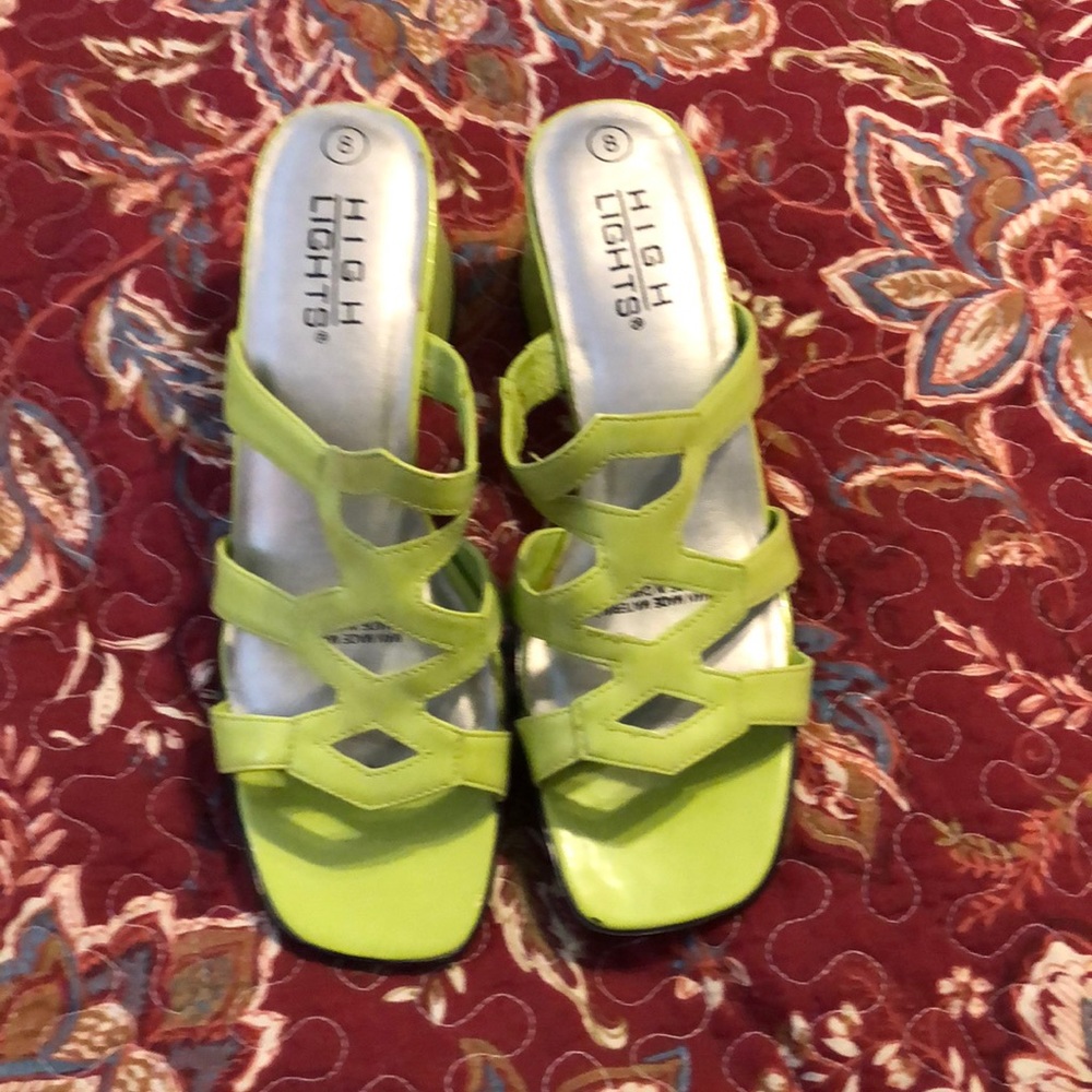 Green shoes